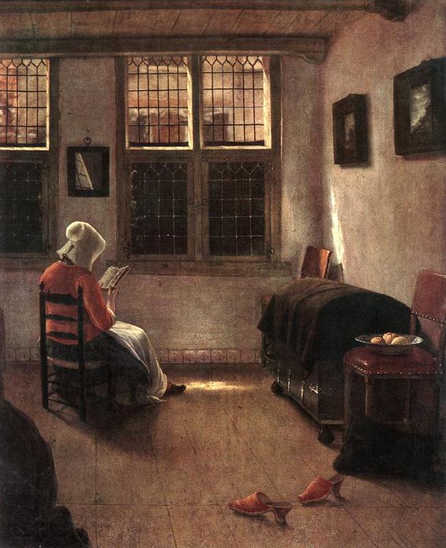 ELINGA, Pieter Janssens Reading Woman dg Norge oil painting art